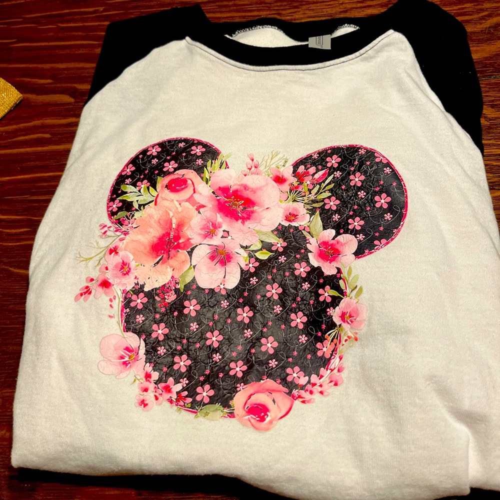 Plan and Purpose Med Abstract Minnie Baseball type Tee